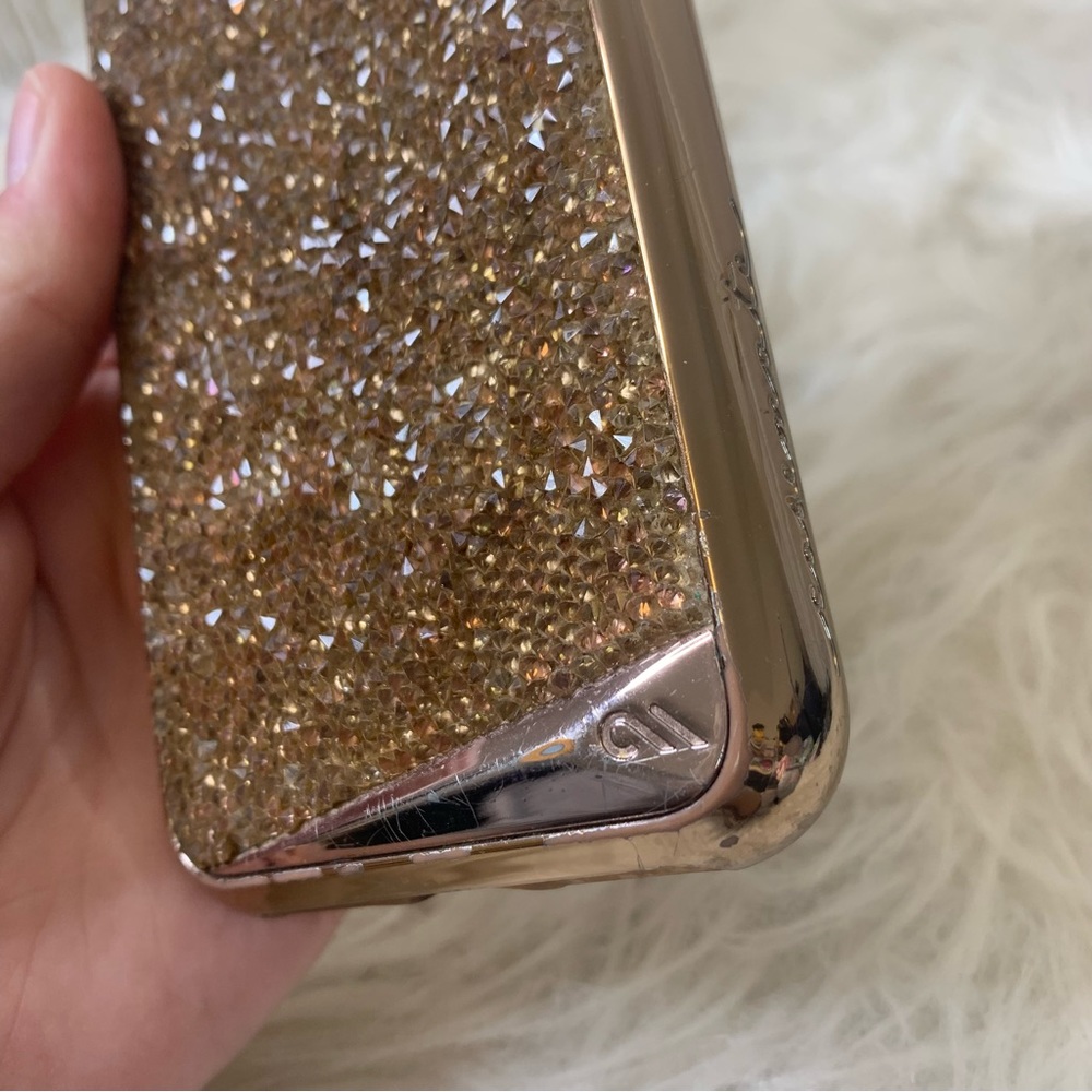 Case-Mate Gold Sequin iPhone X Phone Case - Picture 6 of 8